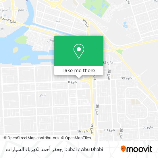 جعفر أحمد لكهرباء السيارات map