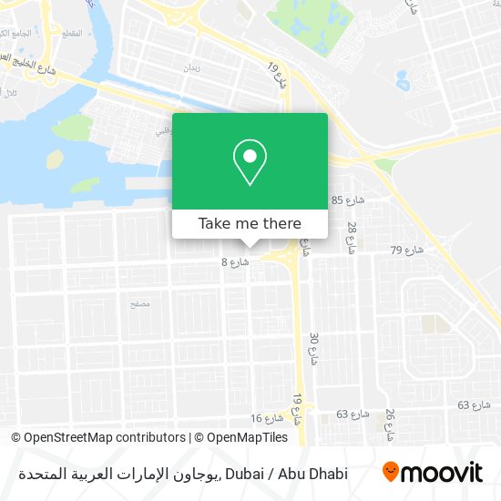 يوجاون الإمارات العربية المتحدة map