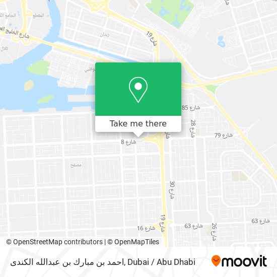 احمد بن مبارك بن عبدالله الكندى map