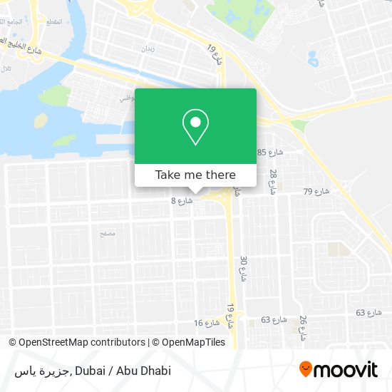 جزيرة ياس map