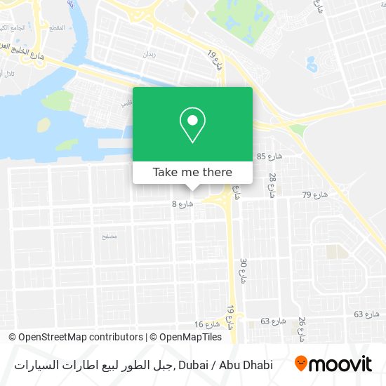 جبل الطور لبيع اطارات السيارات map