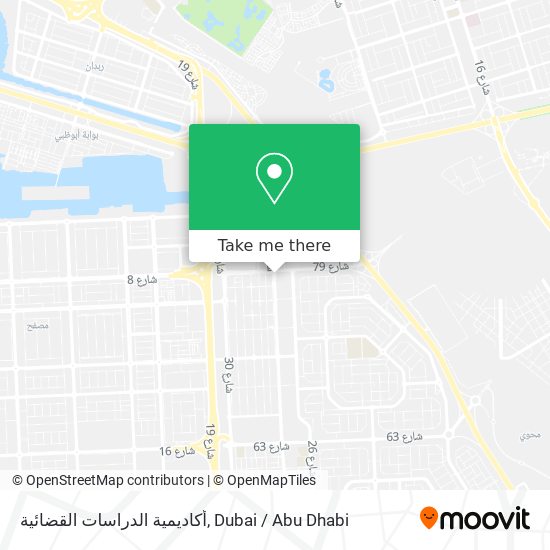 أكاديمية الدراسات القضائية map