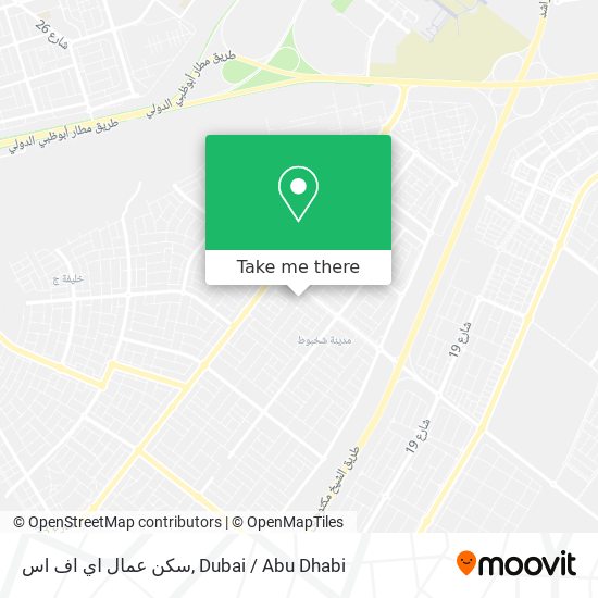 سكن عمال اي اف اس map