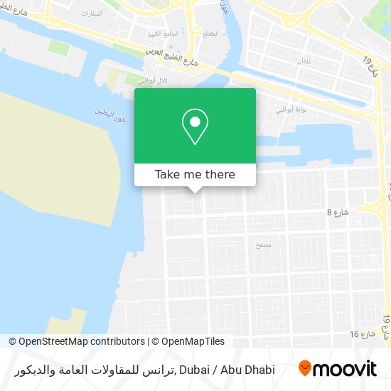 ترانس للمقاولات العامة والديكور map