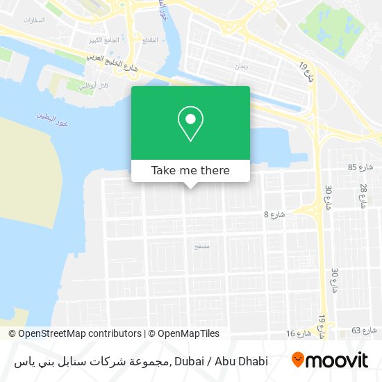 مجموعة شركات سنابل بني ياس map