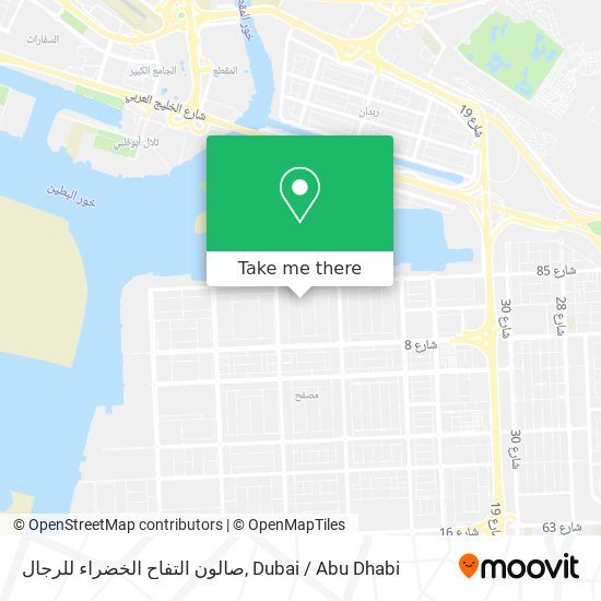 صالون التفاح الخضراء للرجال map