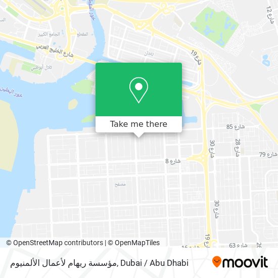 مؤسسة ريهام لأعمال الألمنيوم map