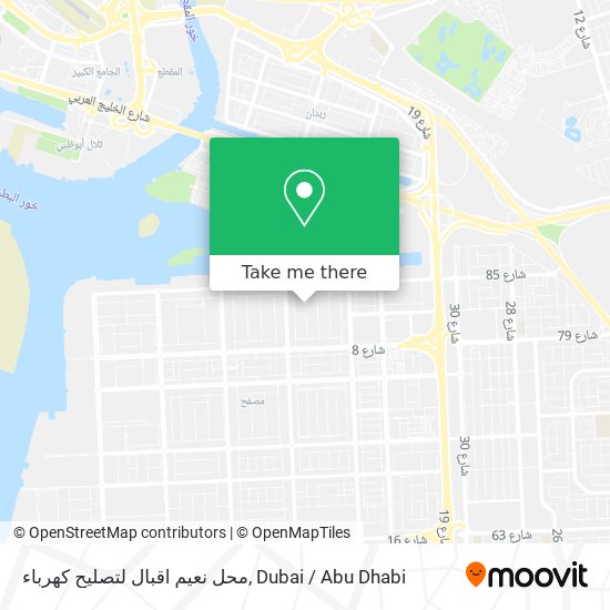 محل نعيم اقبال لتصليح كهرباء map