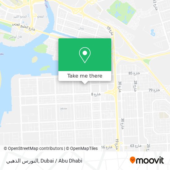 النورس الذهبي map