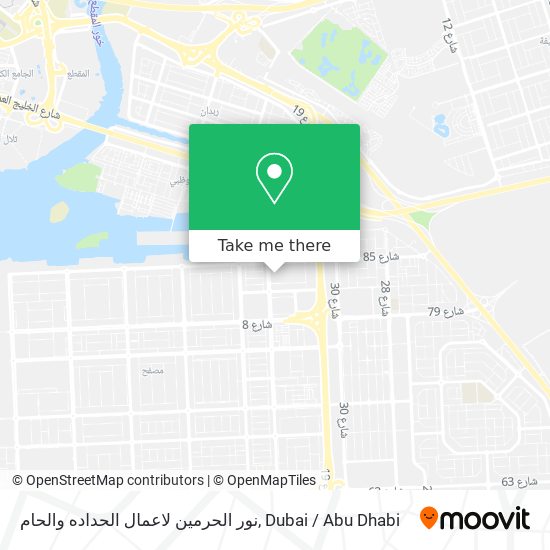 نور الحرمين لاعمال الحداده والحام map