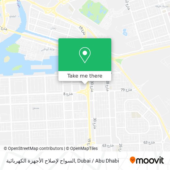 السواح لإصلاح الأجهزة الكهربائية map