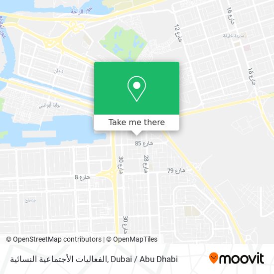 الفعاليات الأجتماعية النسائية map