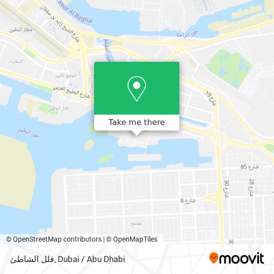 فلل الشاطئ map