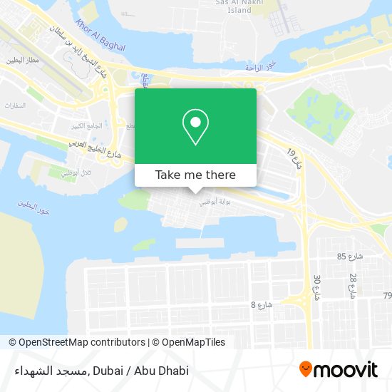 مسجد الشهداء map