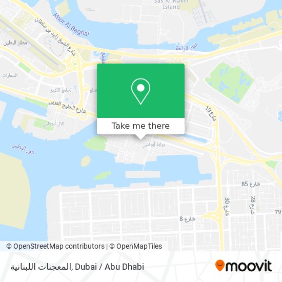 المعجنات اللبنانية map