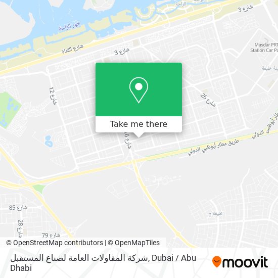 شركة المقاولات العامة لصناع المستقبل map