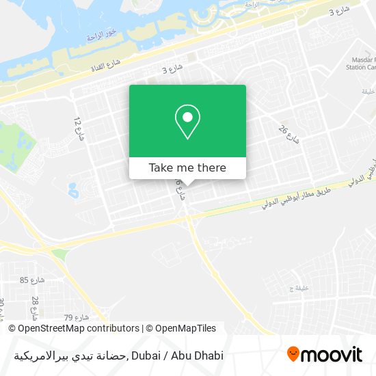 حضانة تيدي بيرالامريكية map