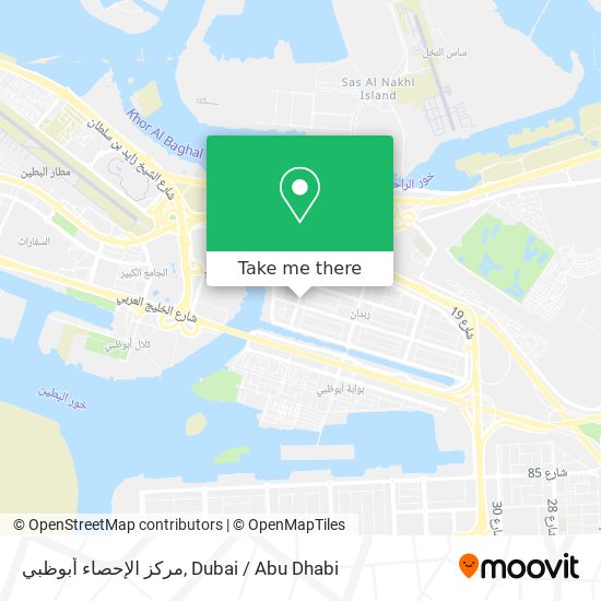 مركز الإحصاء أبوظبي map