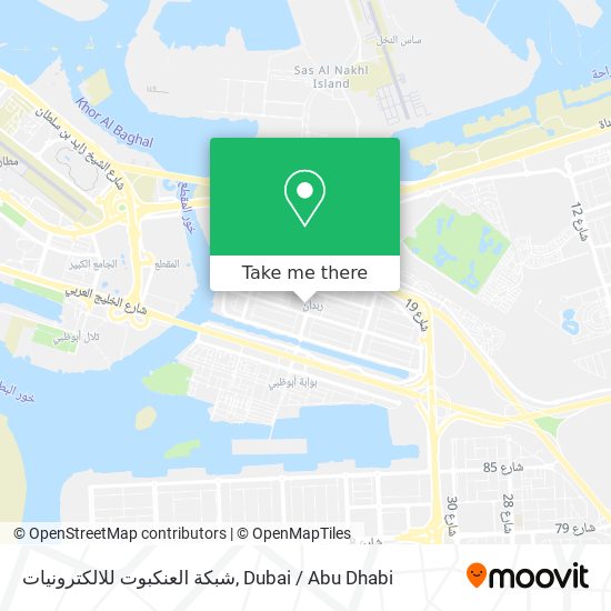 شبكة العنكبوت للالكترونيات map