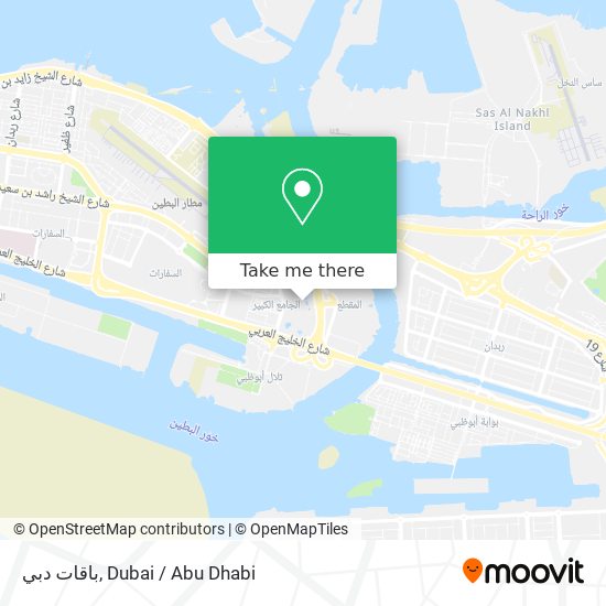 باقات دبي map