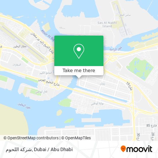 شركة اللحوم map