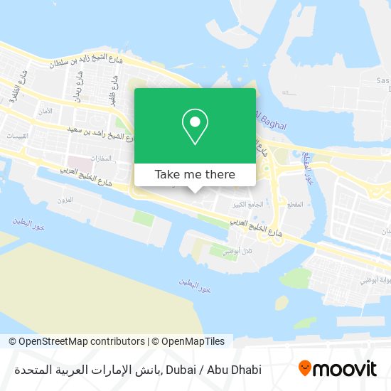 بانش الإمارات العربية المتحدة map