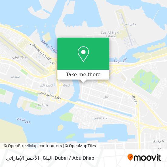 الهلال الأحمر الإماراتي map