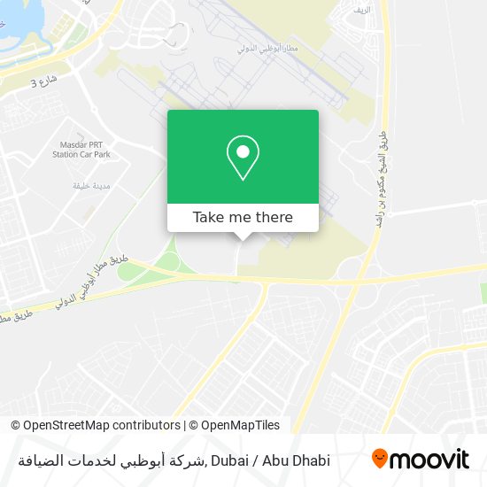 شركة أبوظبي لخدمات الضيافة map