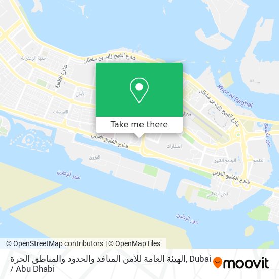 الهيئة العامة للأمن المنافذ والحدود والمناطق الحرة map