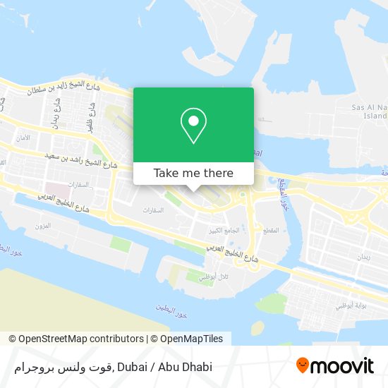 قوت ولنس بروجرام map