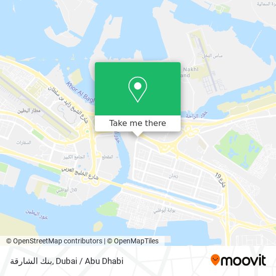 بنك الشارقة map