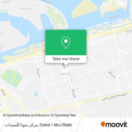 مركز سونا للسيدات map