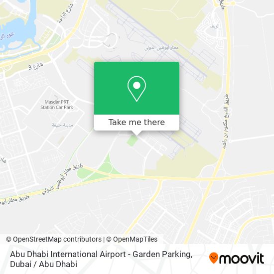 Abu Dhabi International Airport - Garden Parking map