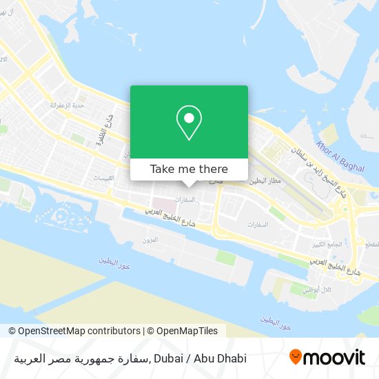 سفارة جمهورية مصر العربية map