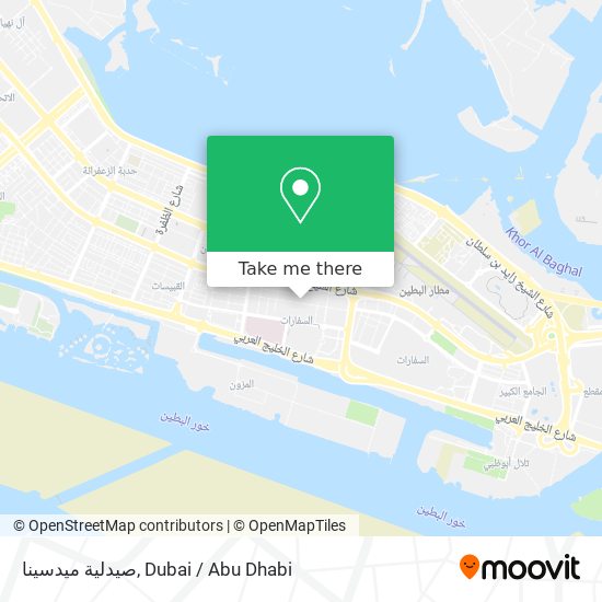 صيدلية ميدسينا map