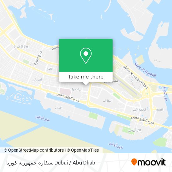 سفارة جمهورية كوريا map