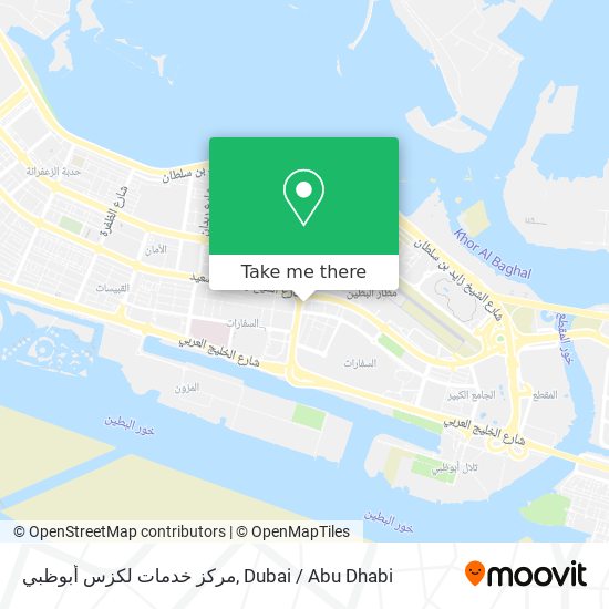 مركز خدمات لكزس أبوظبي map