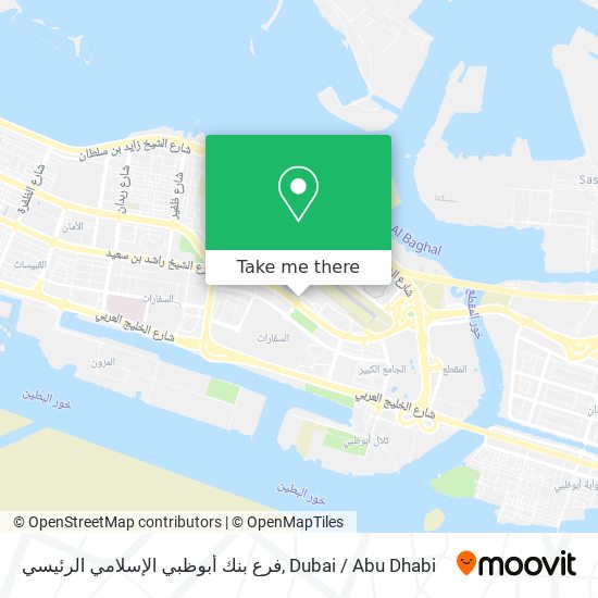 فرع بنك أبوظبي الإسلامي الرئيسي map