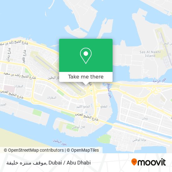 موقف منتزه خليفة map