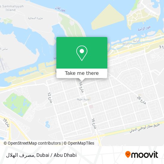 مصرف الهلال map