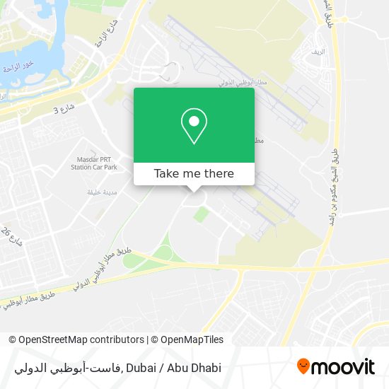 فاست-أبوظبي الدولي map