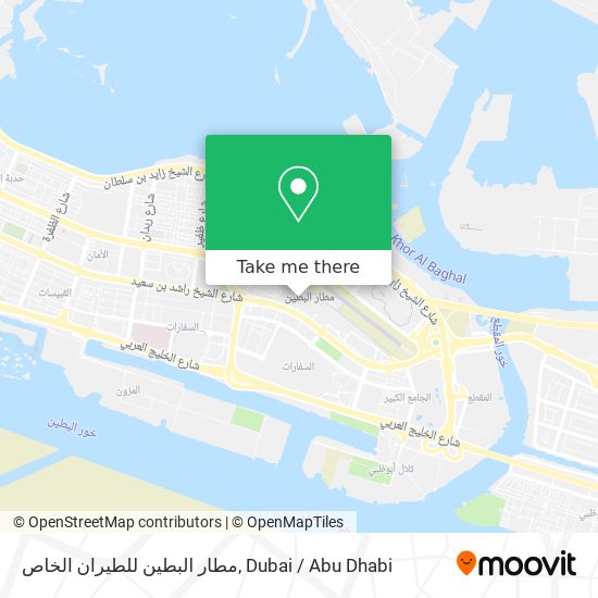 مطار البطين للطيران الخاص map