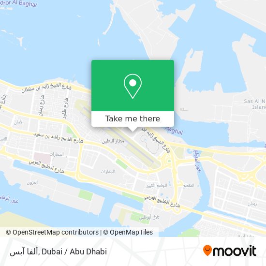 ألفا آبس map