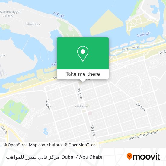 مركز فاني نمبرز للمواهب map