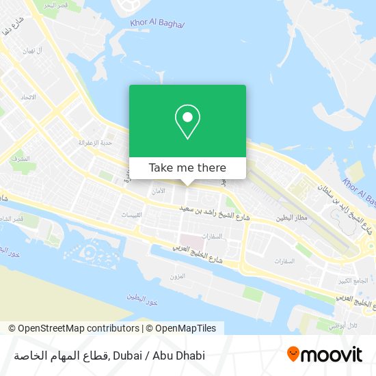 قطاع المهام الخاصة map