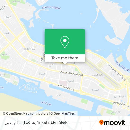 شبكة ليب أبو ظبي map