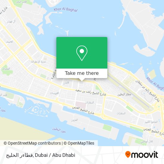 فطاءر الخليج map