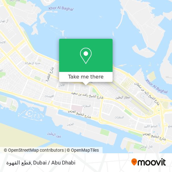 قطع القهوة map