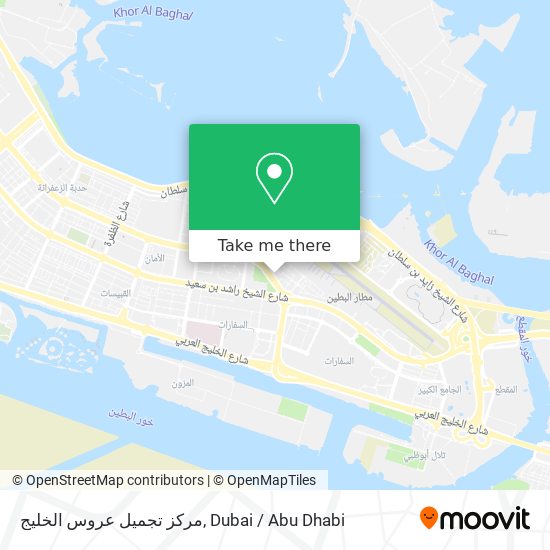 مركز تجميل عروس الخليج map