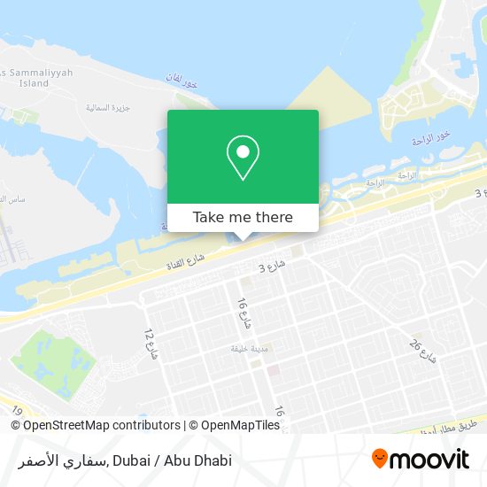 سفاري الأصفر map